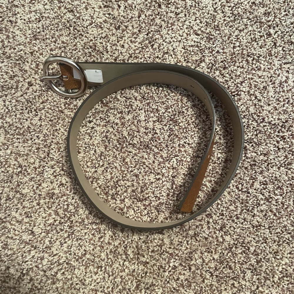 Stylish Brown Belt with Silver Buckle